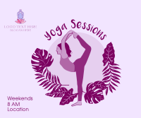 Yoga Sessions Facebook Post Design