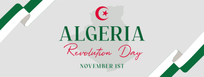 Algerian Revolution Facebook cover Image Preview