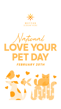 National Love Your Pet Day Instagram Story Design