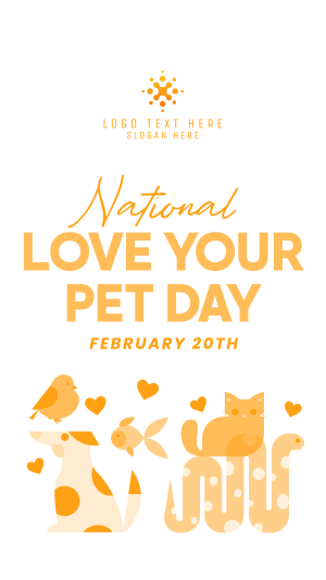 National Love Your Pet Day Instagram story Image Preview