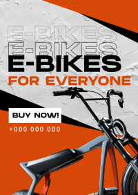 Minimalist E-bike  Poster Image Preview