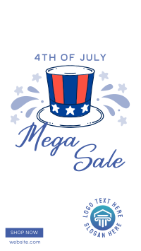 Festive Sale for 4th of July Instagram reel Image Preview