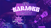 Karaoke Party Nights Facebook Event Cover Design