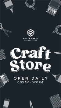 Kawaii Craft Shop Instagram Reel Image Preview