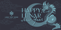 Lunar New Year Dragon Twitter post Image Preview