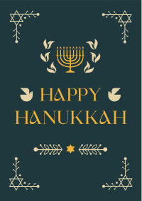 Hanukkah Menorah Ornament Flyer Image Preview