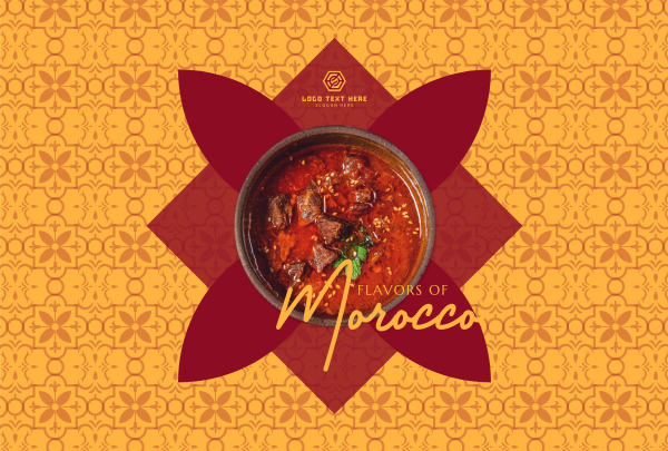Moroccan Flavors Pinterest Cover Design Image Preview