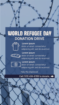World Refugee Day Donation Drive Facebook Story Design