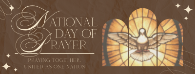 Elegant Day of Prayer Facebook cover Image Preview