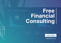 Simple Financial Consulting Postcard Image Preview