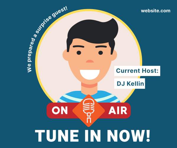 Tune in Now Facebook Post Design Image Preview