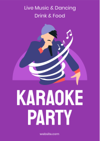 Karaoke Party Flyer Design