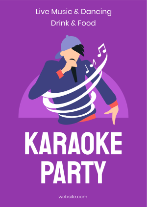 Karaoke Party Flyer Image Preview