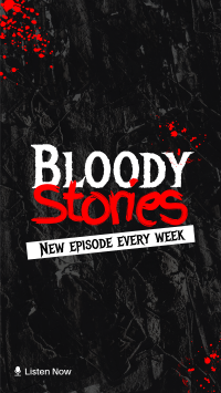 Bloody Stories Facebook Story Design