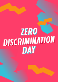 Playful Zero Discrimination Day Poster Image Preview