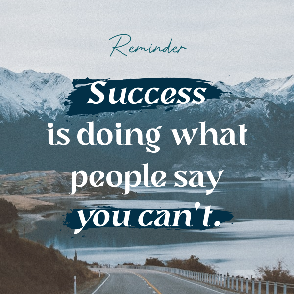 Success Motivational Quote Instagram Post Design