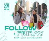 Awesome Follow Us Friday Facebook Post Design