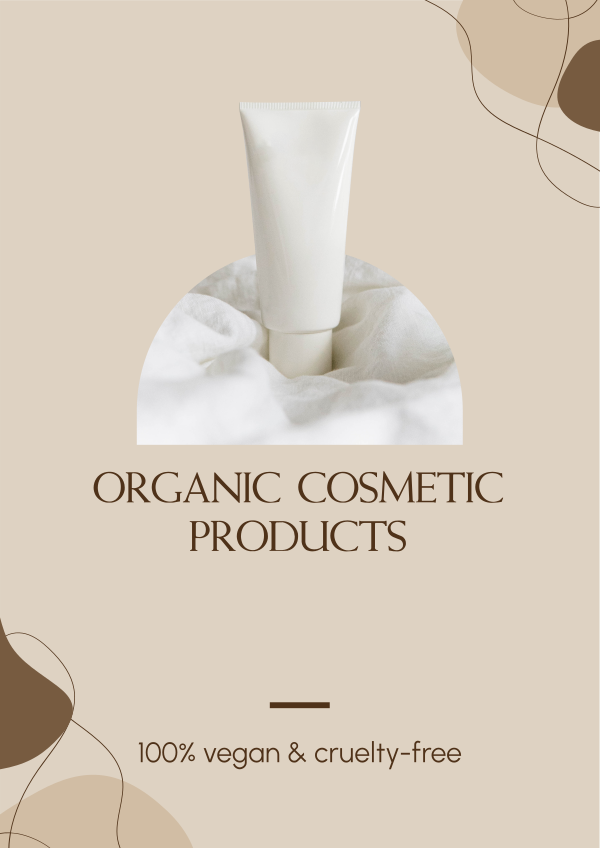 Organic Cosmetic Flyer Design Image Preview
