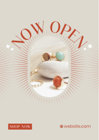 Open Jewelry Store Flyer Design