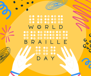World Braille Day Facebook post Image Preview
