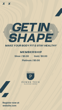 Power Gym Membership Instagram story Image Preview