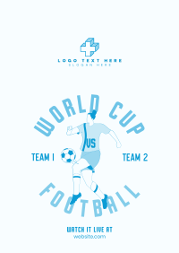 World Cup Football Player Poster Design