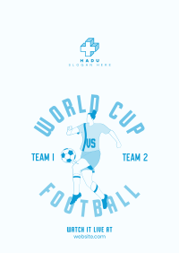 World Cup Football Player Poster Image Preview