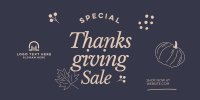 Thanksgiving Sale Twitter post Image Preview