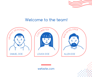 Welcome Team Facebook post Image Preview