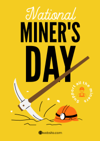 Miner's Day Poster Design