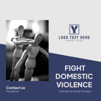Fight Domestic Violence Instagram Post Design