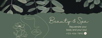 Beauty Spa Booking Facebook cover Image Preview