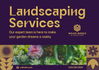 Landscaping Expert Postcard Image Preview