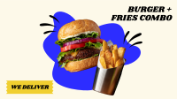 Burger Fries Facebook event cover Image Preview