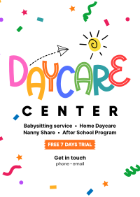 Cute Daycare Flyer Design