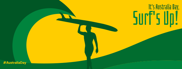 Australian Surfer Wave Facebook Cover Design Image Preview