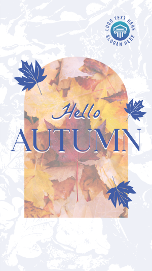 Hello There Autumn Greeting Facebook story Image Preview