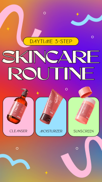 Daytime Skincare Routine Facebook story Image Preview