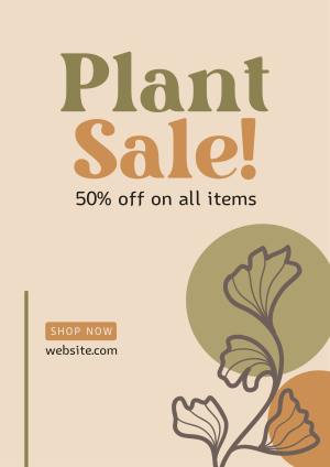 Artistic Plant Sale Flyer Image Preview