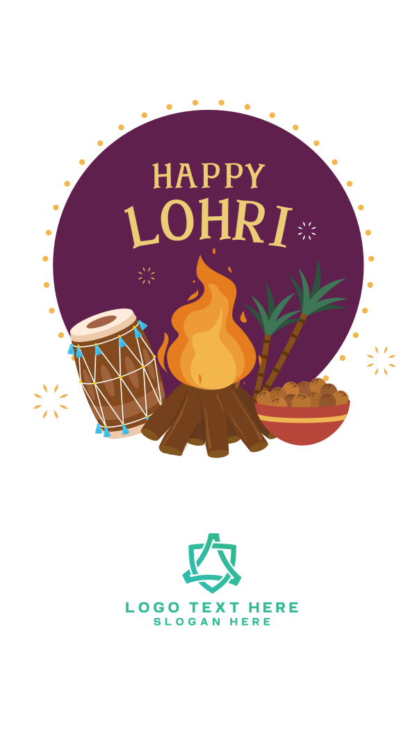 Lohri Badge Instagram Story Design Image Preview