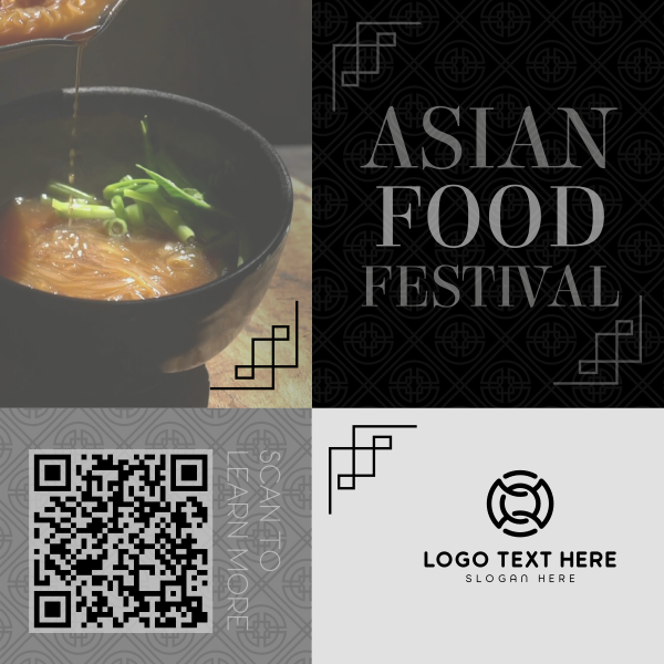 Asian Food Fest Instagram Post Design