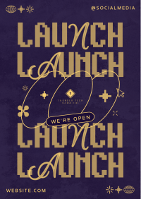 Modern Techy Launch Poster Image Preview