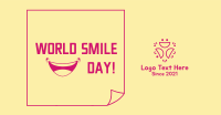 World Smile Day Sticky Note Facebook Ad Design