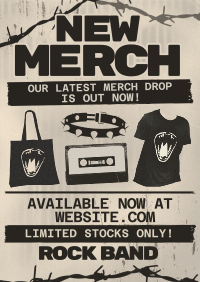 Punk Minimalist Rock Merch Poster Image Preview