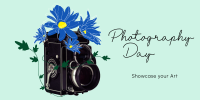 Old Camera and Flowers Twitter post Image Preview