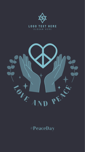 Love and Peace Facebook story Image Preview