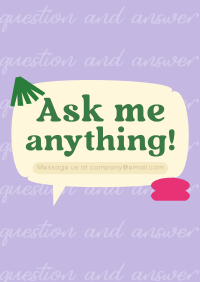 Interactive Question and Answer Poster Image Preview