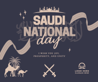 Saudi National Day Facebook Post Design