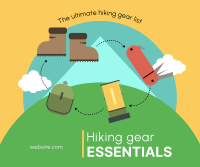 Hiking Gear Essentials Facebook Post Design
