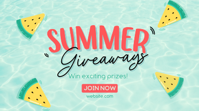 Refreshing Summer Giveaways Facebook event cover Image Preview